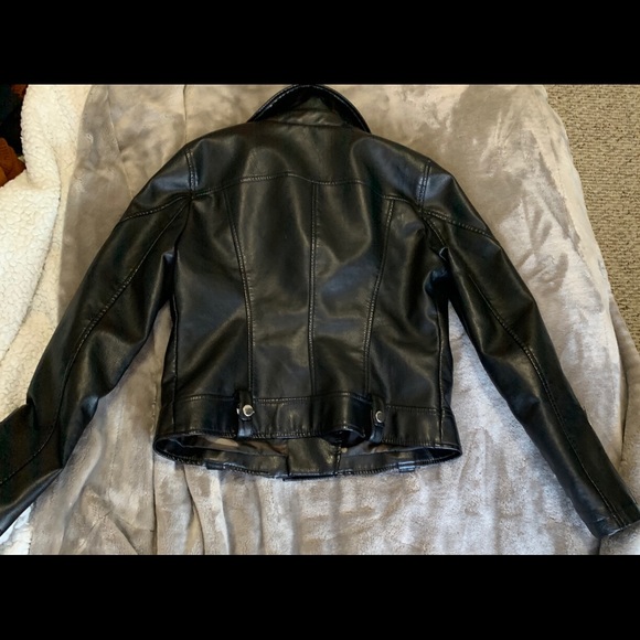 FAUX LEATHER BIKER JACKET - Picture 2 of 2